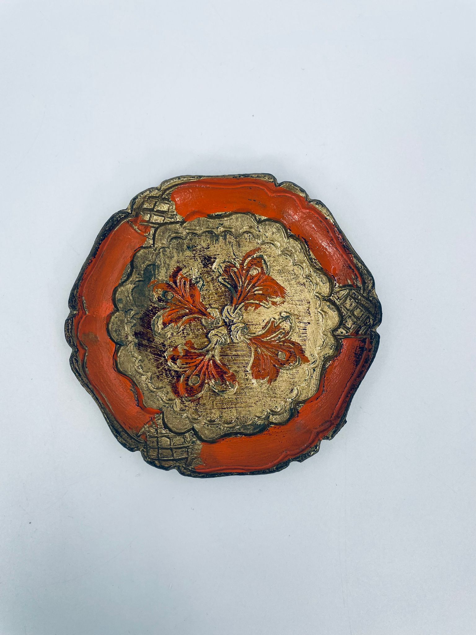 Taca włoska w stylu vintage, lite drewno. - Image 4