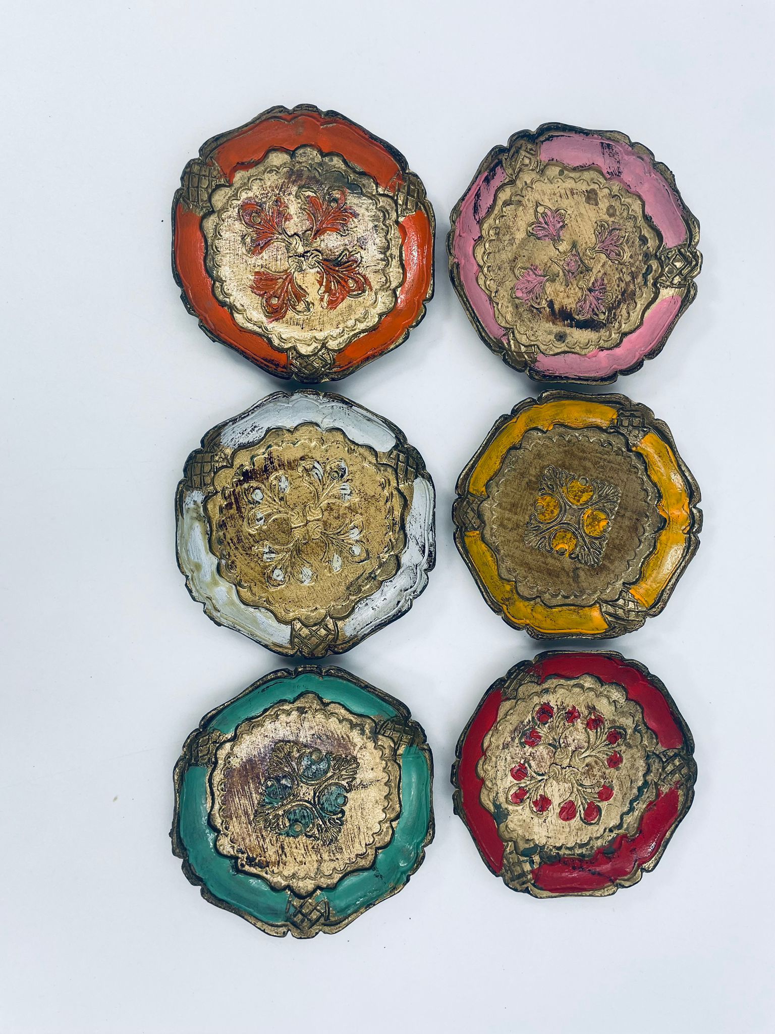 Vintage style Italian tray, solid wood.