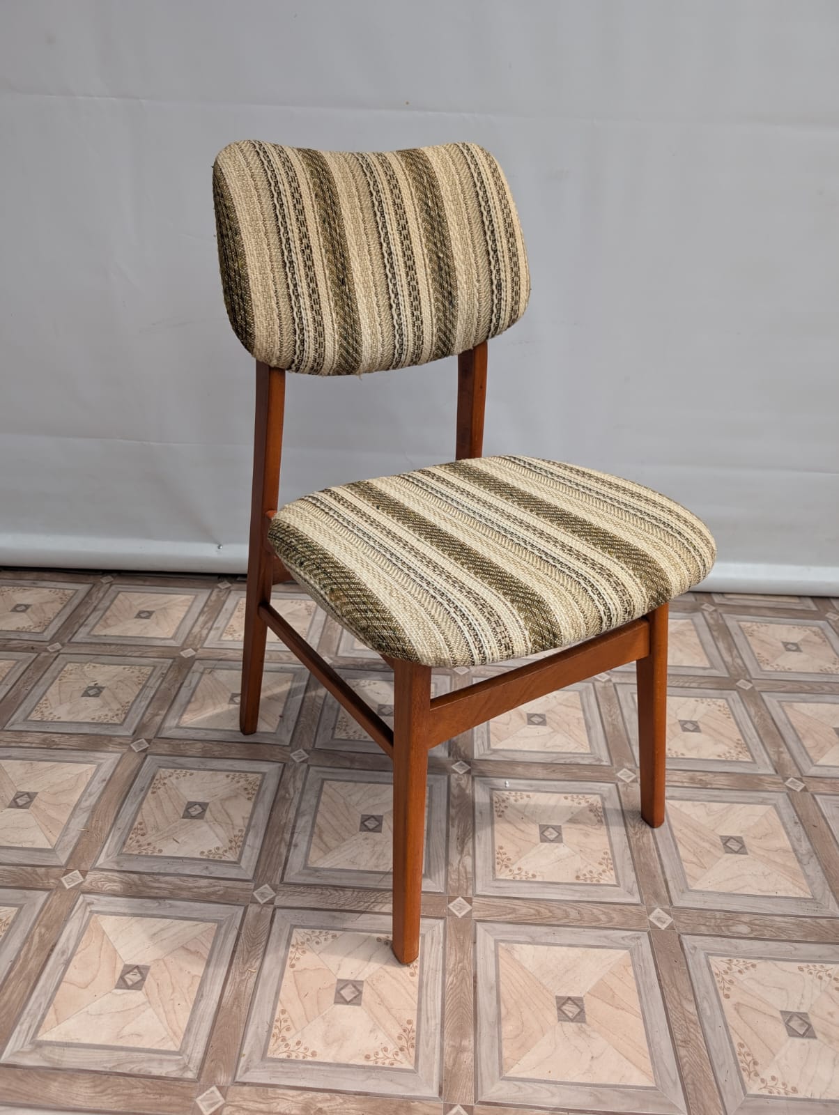 Krzesło tekowe Proj. Erich Straatmann Idea Mid Cetury z lat 60/70-tych - obrazek 3