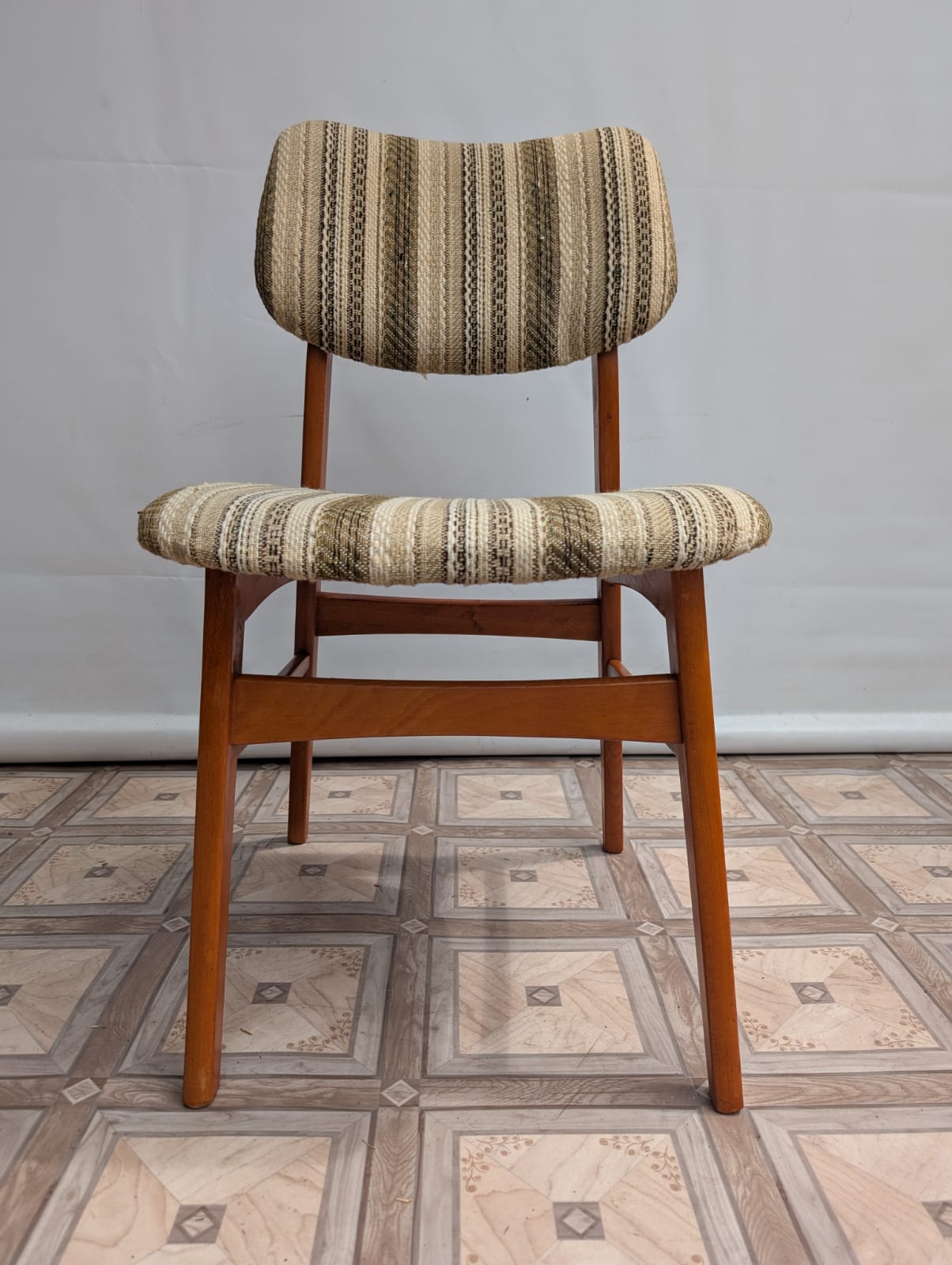 Krzesło tekowe Proj. Erich Straatmann Idea Mid Cetury z lat 60/70-tych - obrazek 5