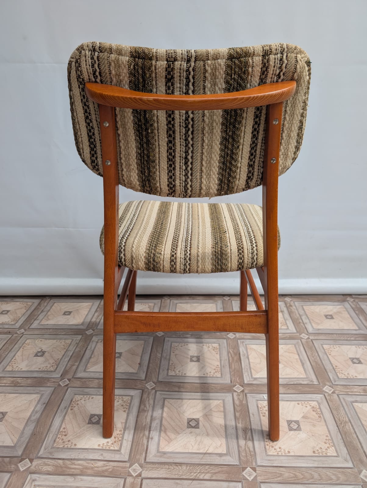 Krzesło tekowe Proj. Erich Straatmann Idea Mid Cetury z lat 60/70-tych - obrazek 9