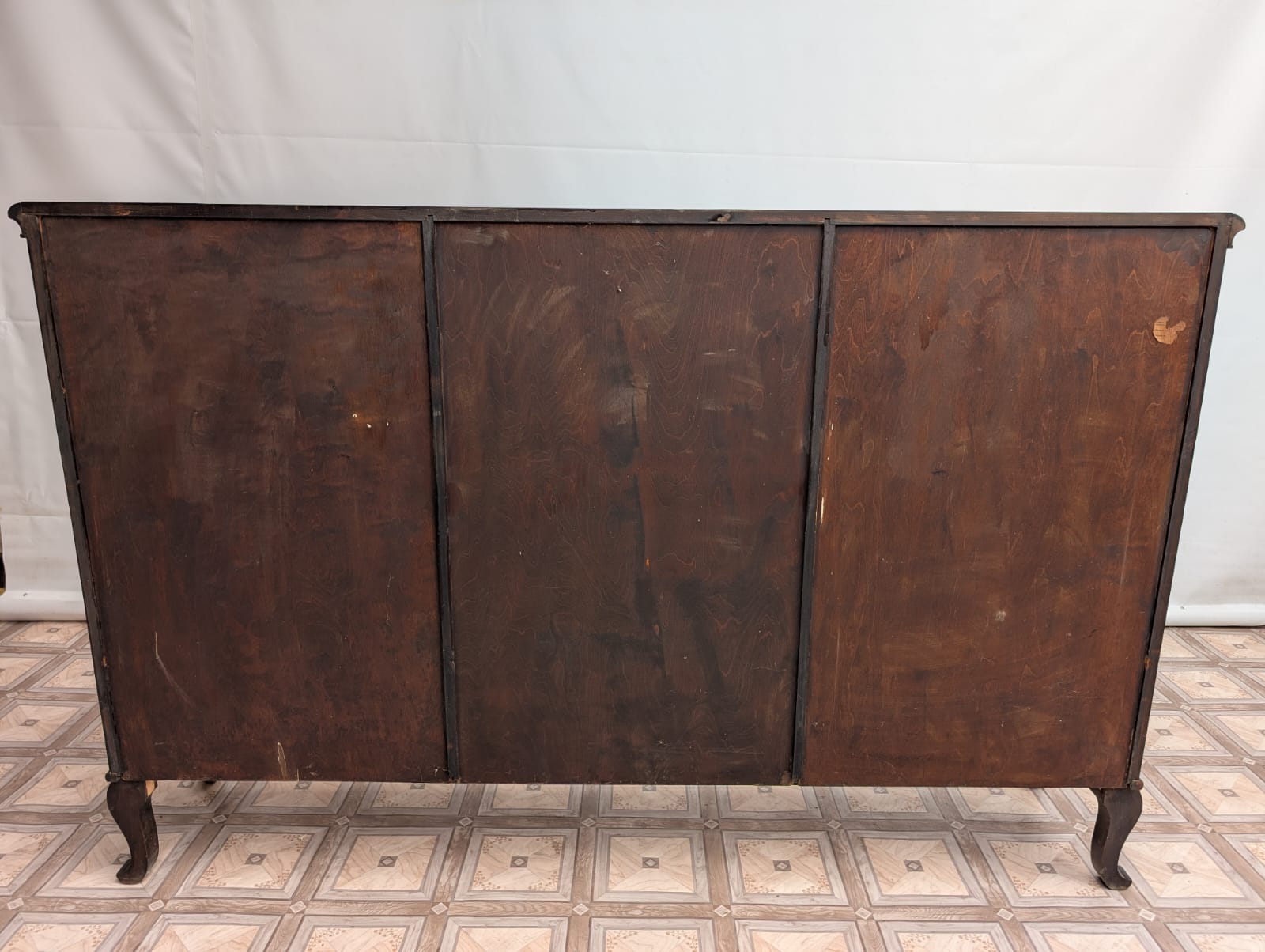 Kredens zabytkowy w stylu Chippendale z rafią - Image 21