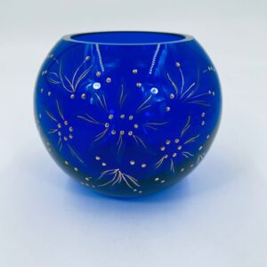 Wazon kulisty kryształowy.