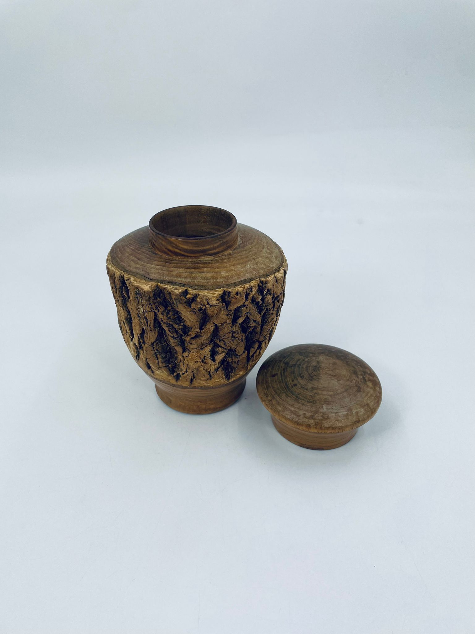 Puszka drewniana z korą Azjatycką. - Image 6