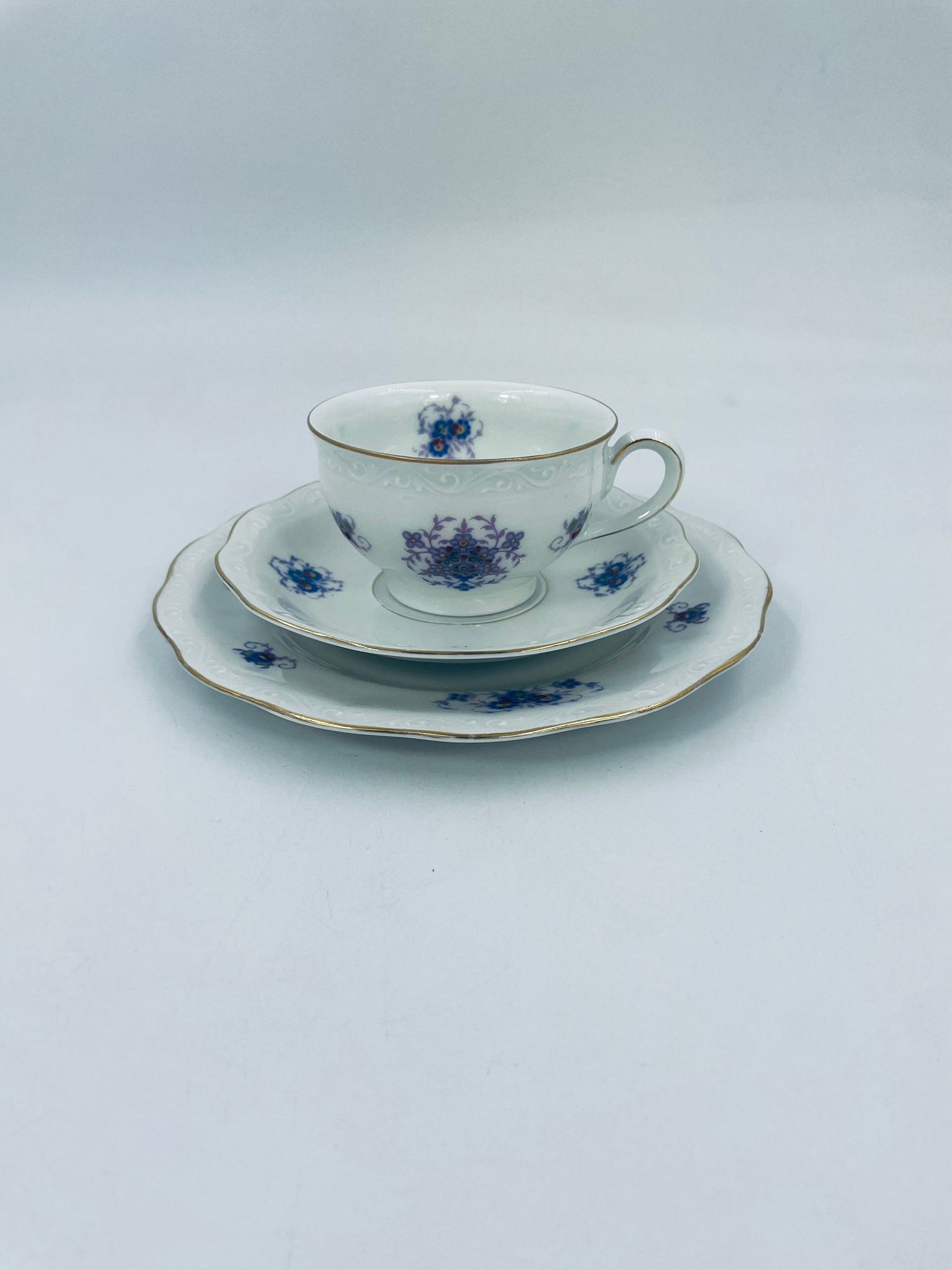 Zestaw śniadaniowy Filiżanka kolekcjonerska manufaktury KPM Rubens