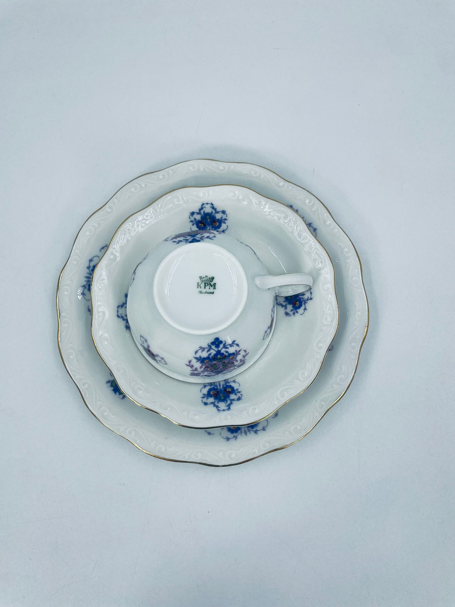 Zestaw śniadaniowy Filiżanka kolekcjonerska manufaktury KPM Rubens - obrazek 5