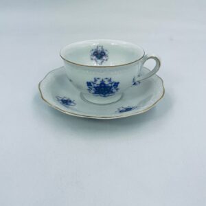 Breakfast set Collector's cup duo of the KPM Rubens manufactory