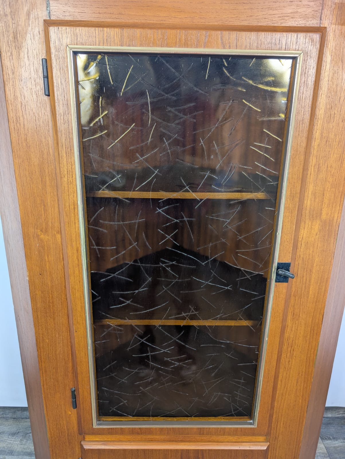 Witryna Narożna Dania z drewna tekowego z lat 70-tych - obrazek 4