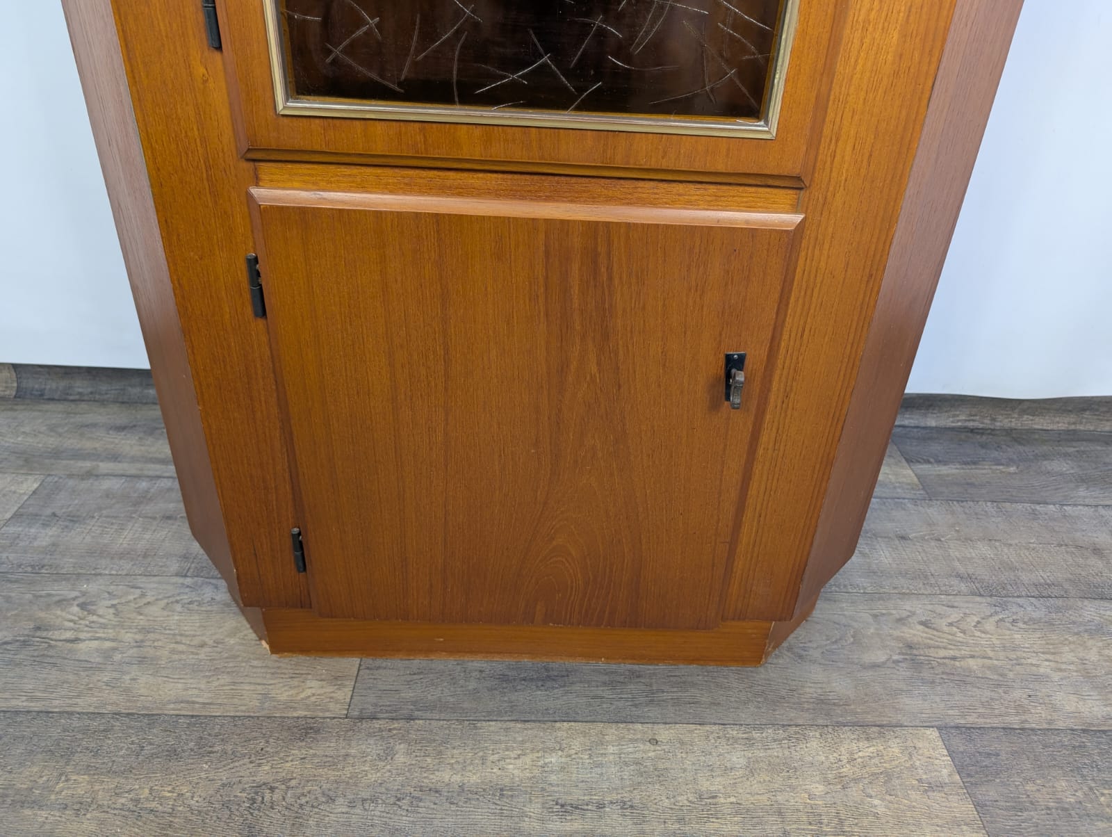 Witryna Narożna Dania z drewna tekowego z lat 70-tych - obrazek 7