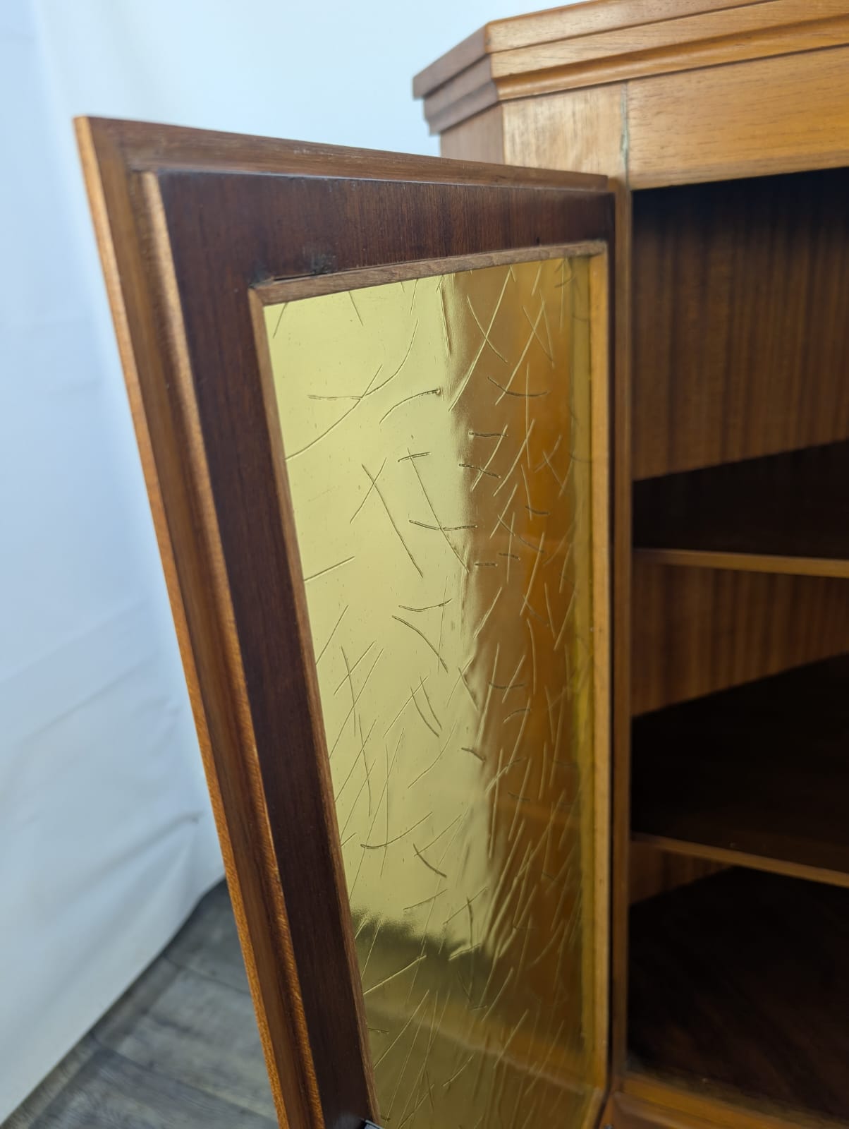 Witryna Narożna Dania z drewna tekowego z lat 70-tych - obrazek 11