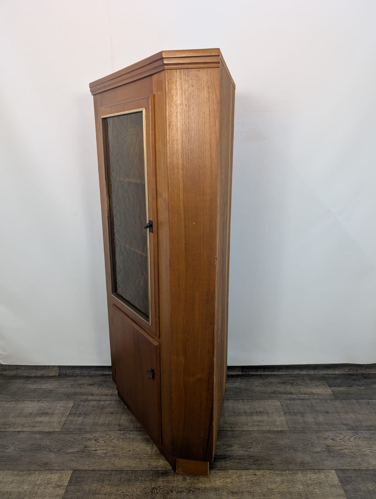 Witryna Narożna Dania z drewna tekowego z lat 70-tych - obrazek 15