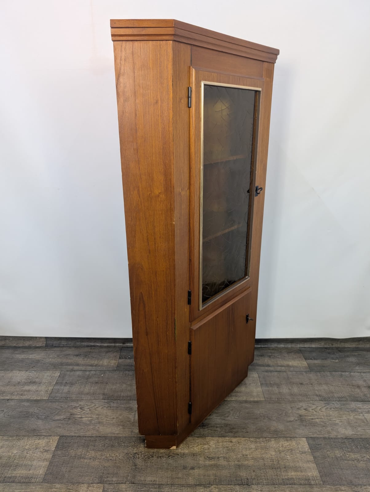 Witryna Narożna Dania z drewna tekowego z lat 70-tych - obrazek 16