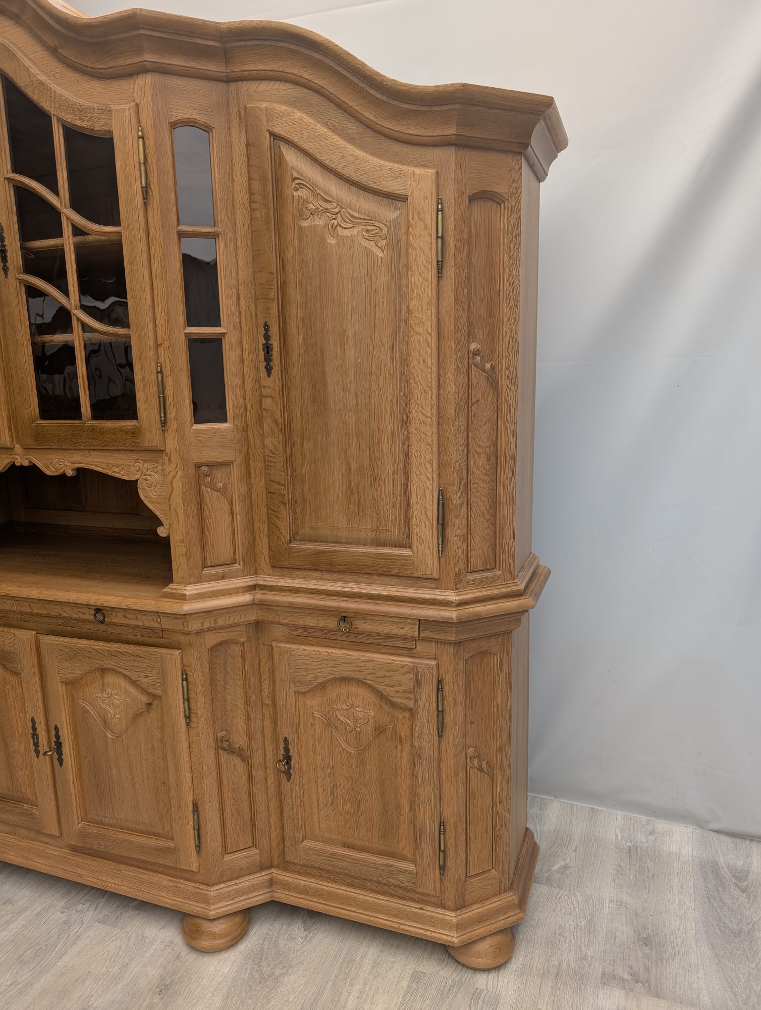 Stylowa witryna, kredens z litego drewna dębowego - Image 5