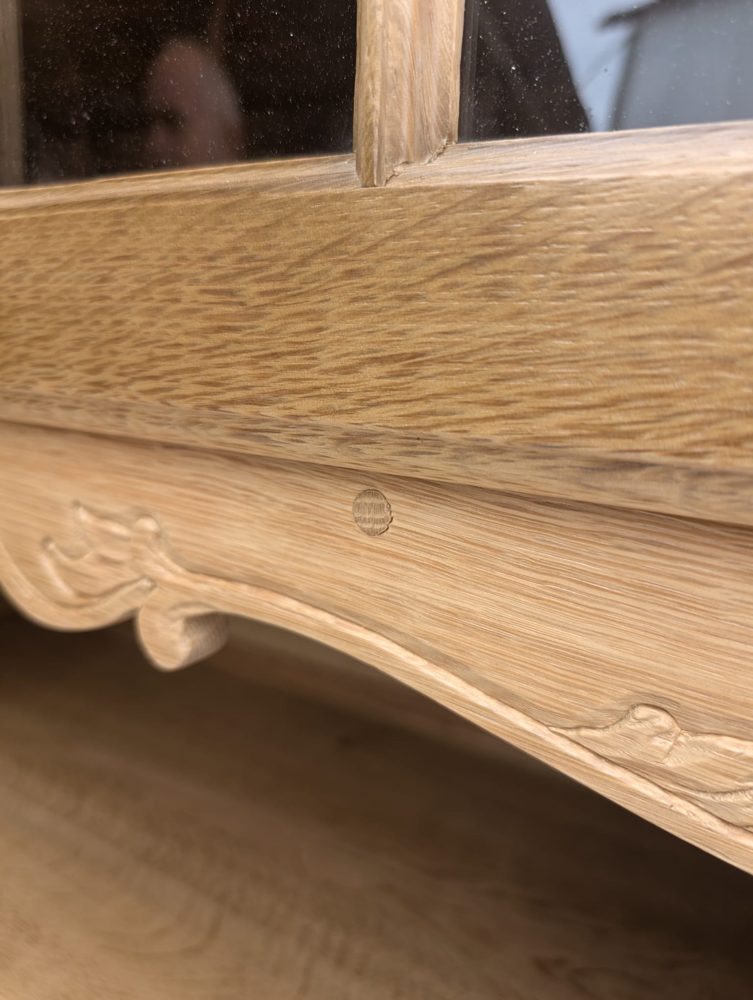 Stylowa witryna, kredens z litego drewna dębowego - Image 10