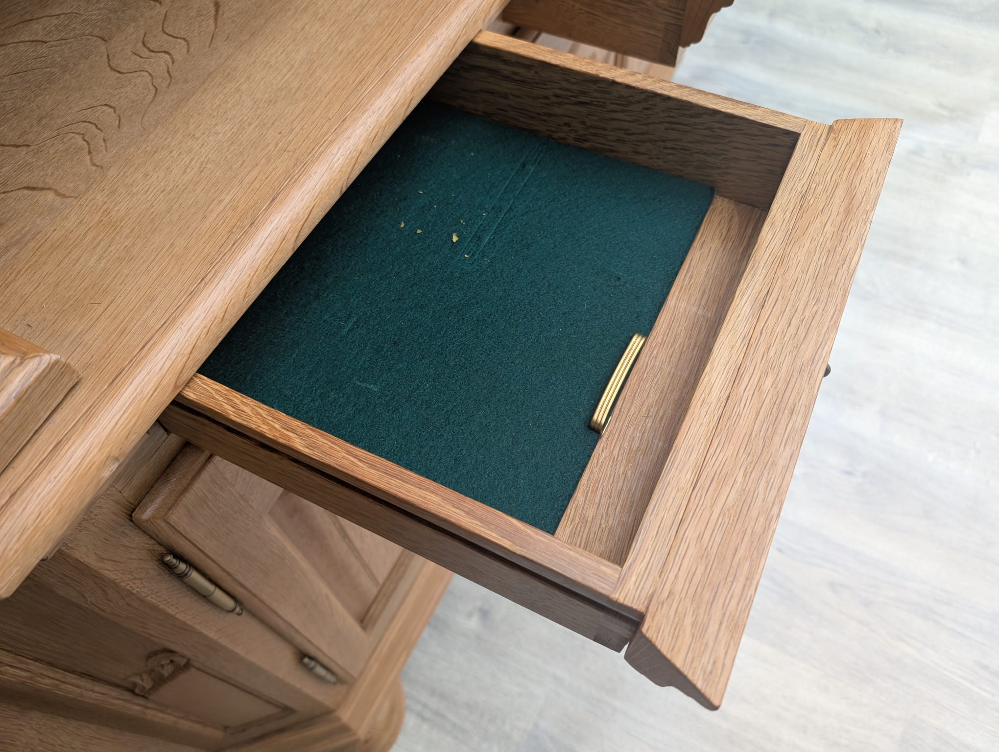 Stylowa witryna, kredens z litego drewna dębowego - Image 8