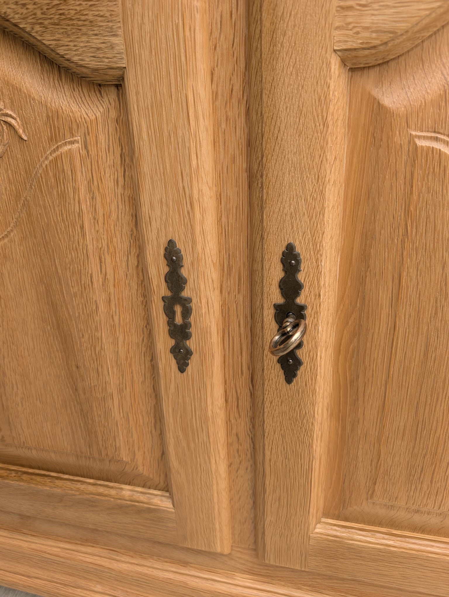 Stylowa witryna, kredens z litego drewna dębowego - Image 12