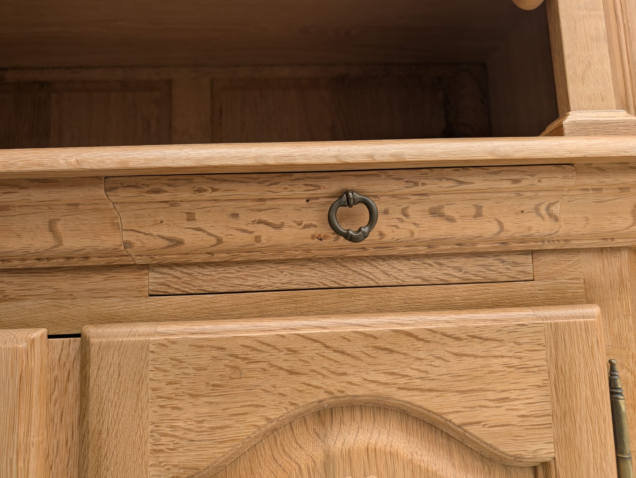 Stylowa witryna, kredens z litego drewna dębowego - Image 13