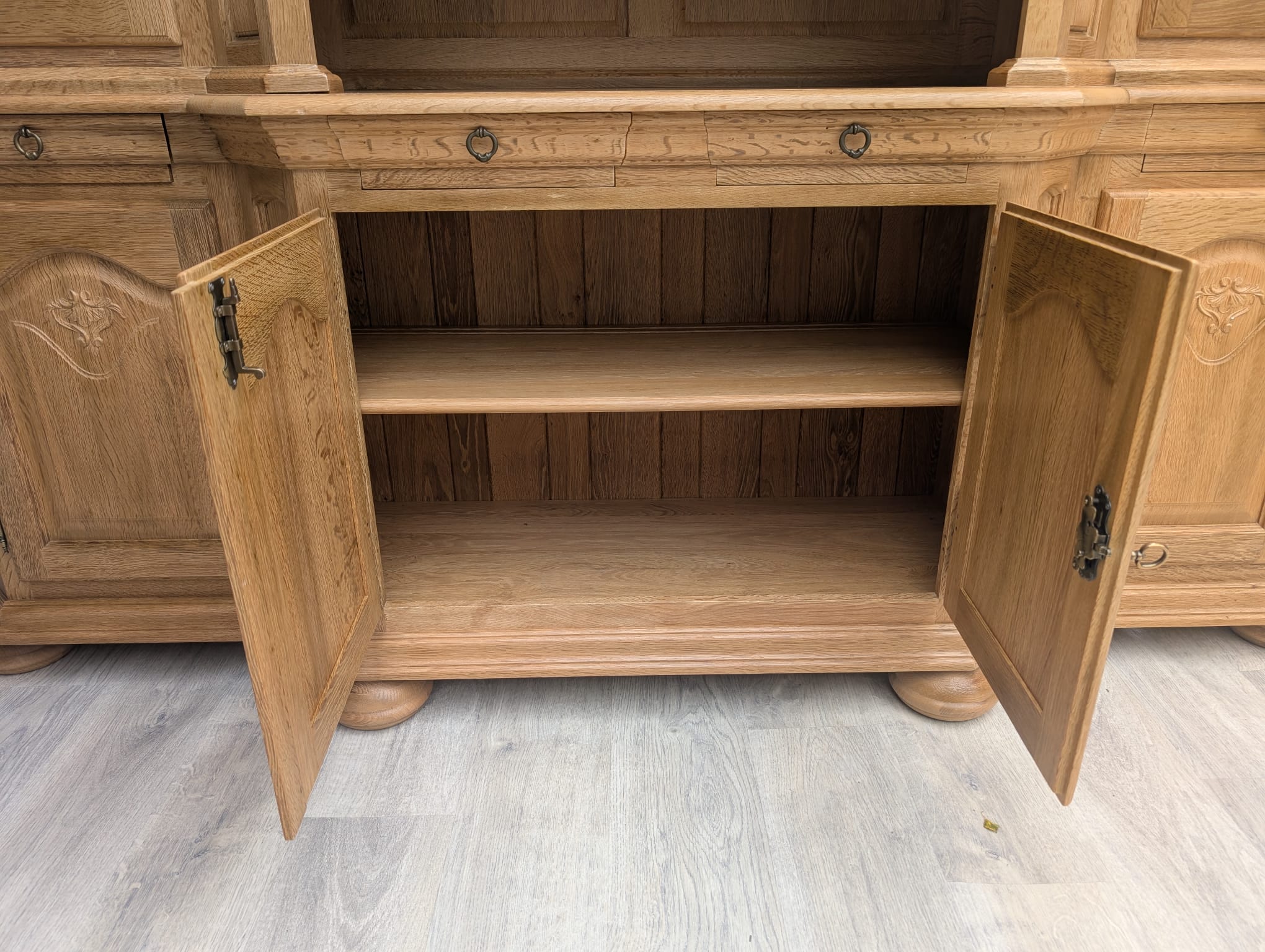 Stylowa witryna, kredens z litego drewna dębowego - Image 18