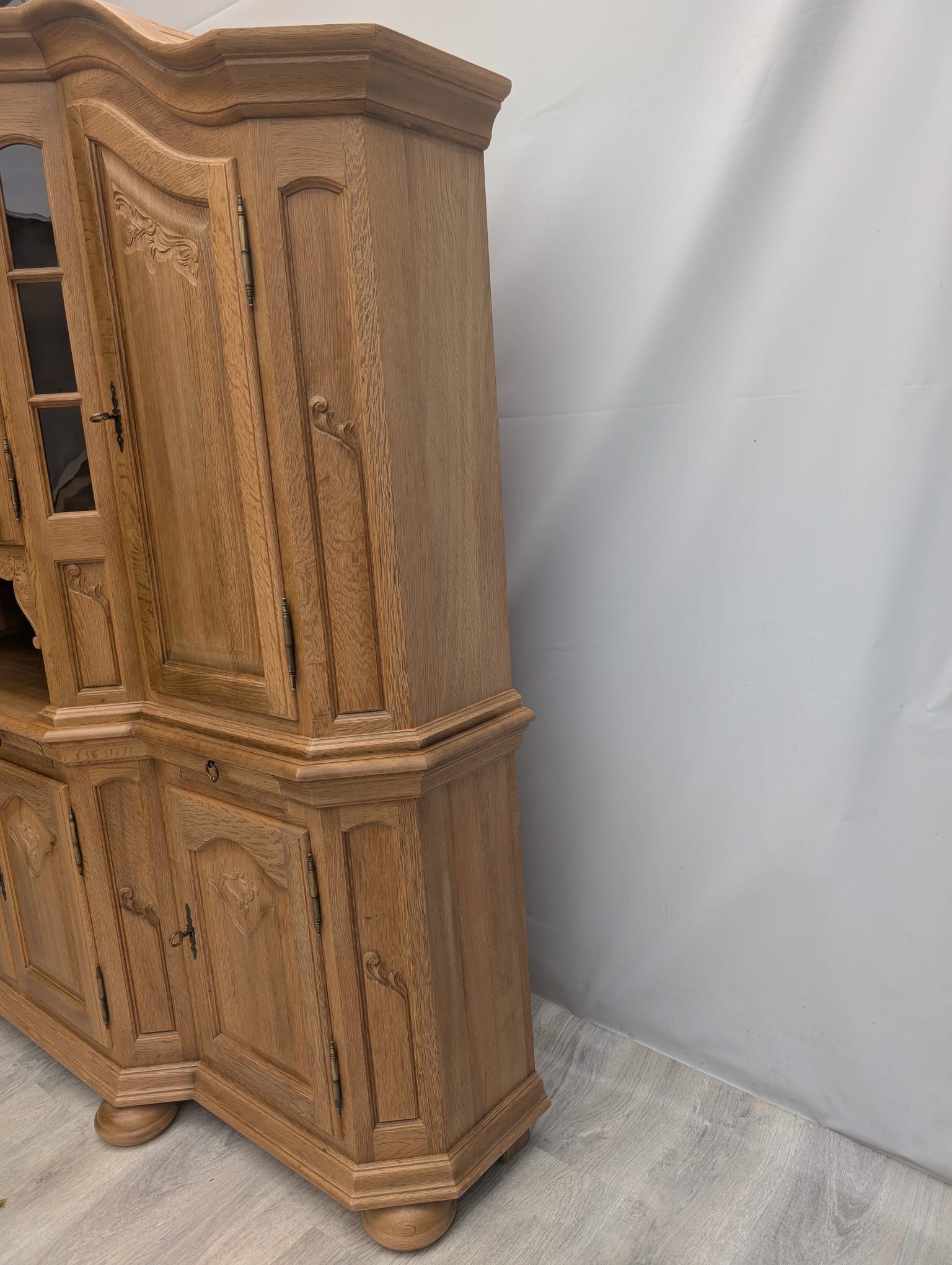 Stylowa witryna, kredens z litego drewna dębowego - Image 23