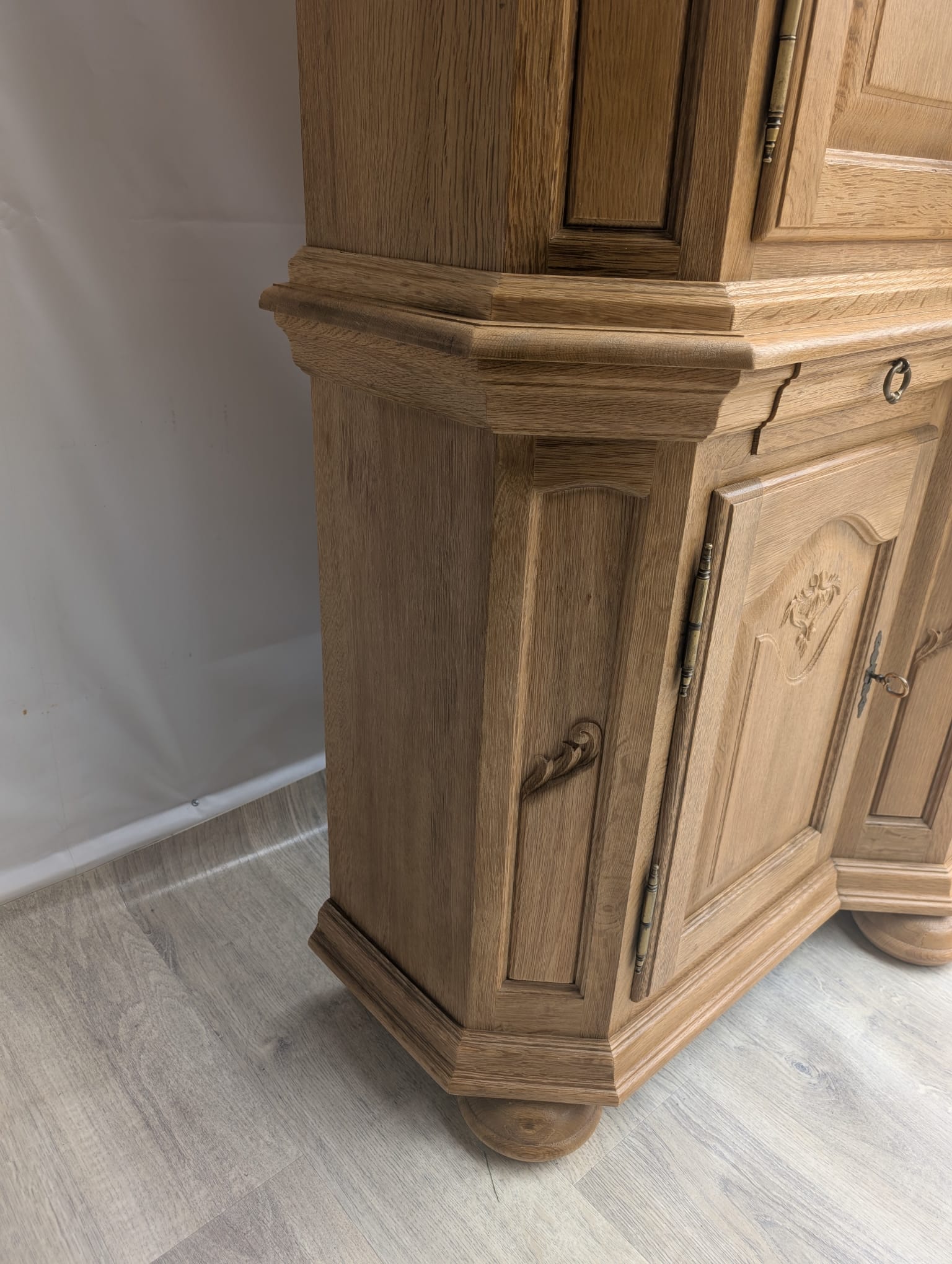 Stylowa witryna, kredens z litego drewna dębowego - Image 25