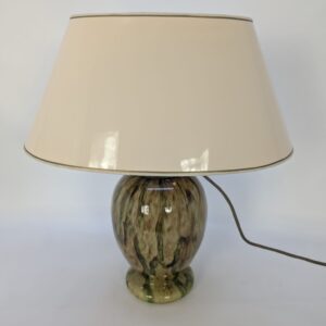 Murano green Italian table, bedside lamp
