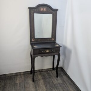 Toaletka drewniana ręcznie malowana vintage