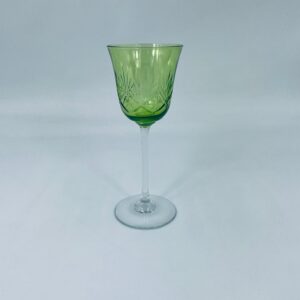 Vintage crystal wine glass