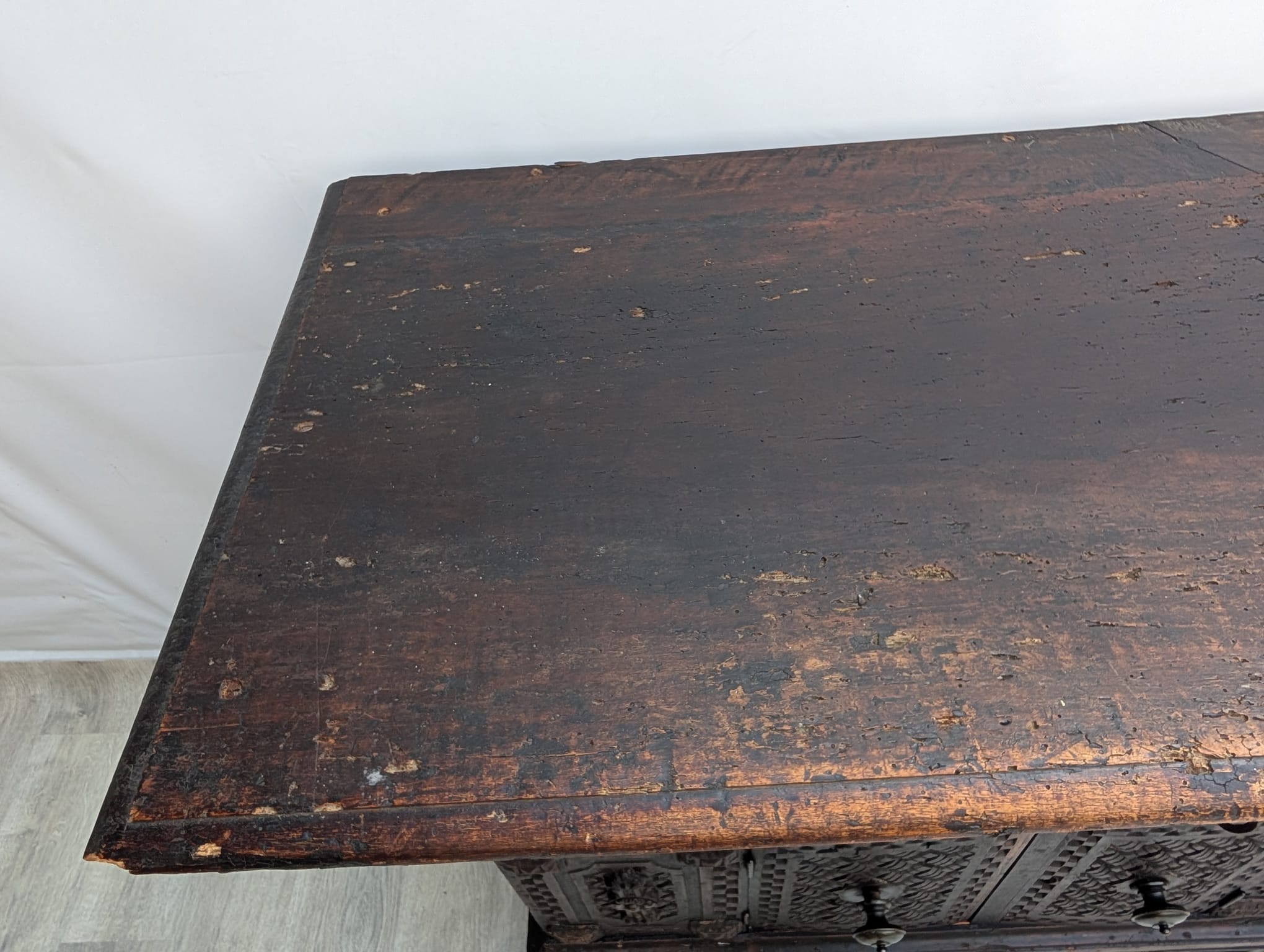 Komoda unikatowa, zabytkowa w stylu renesansowym początek XIX wieku - obrazek 27