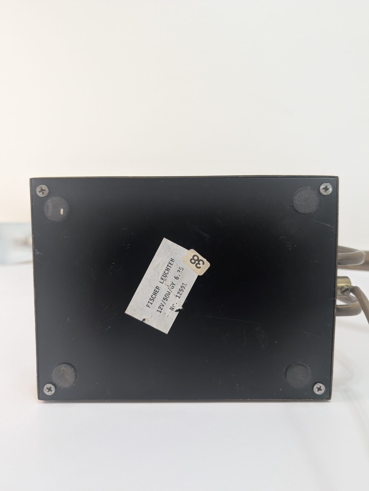 Lampka stołowa, biurowa mosiężna vintage - obrazek 14