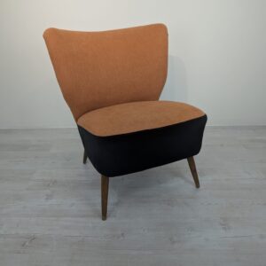 Communist era vintage cocktail armchair on springs