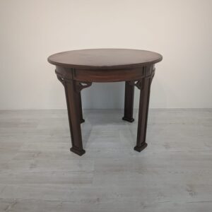 Round coffee table in walnut