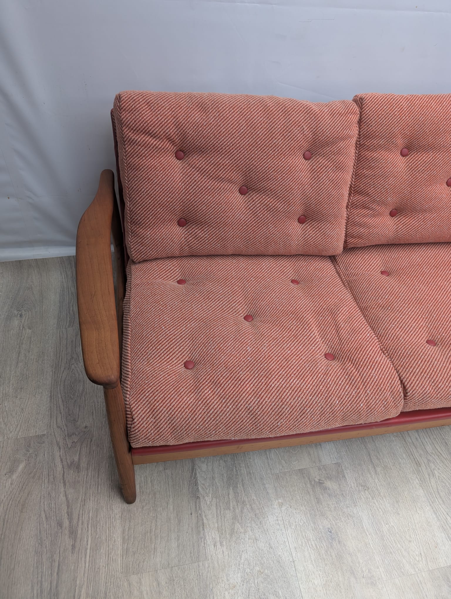 Sofa/ kanapa rozkładana Niemcy Tek 60-te lata proj. Eugen Schmidt - Image 5