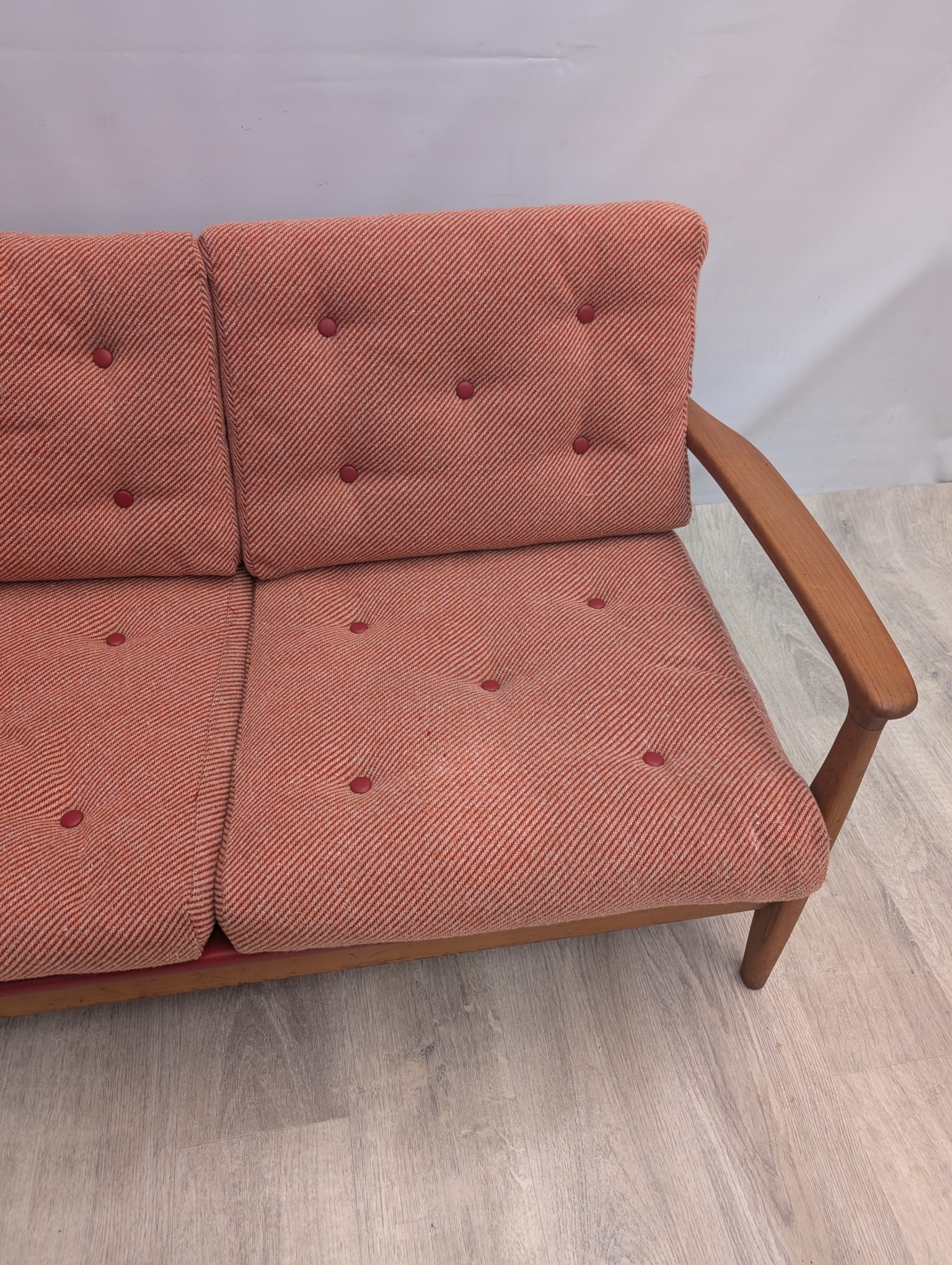 Sofa/ kanapa rozkładana Niemcy Tek 60-te lata proj. Eugen Schmidt - Image 7