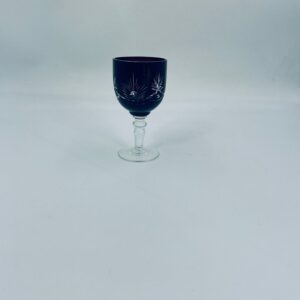 Crystal wine glass