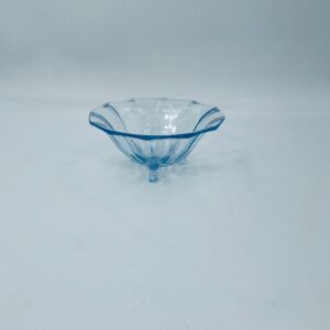 Art Deco glass bowl on legs