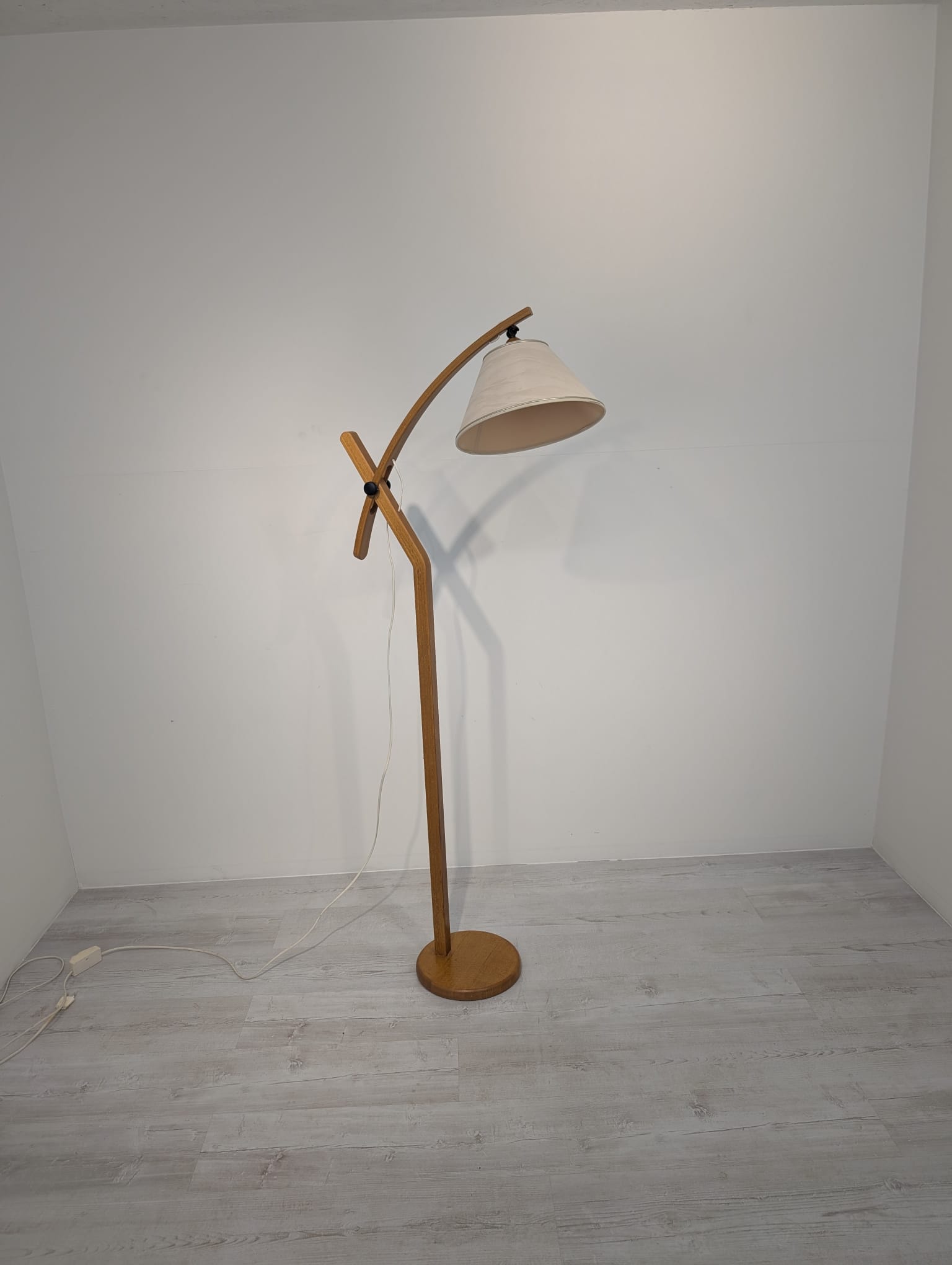 Swedish teak floor lamp Scandi designe