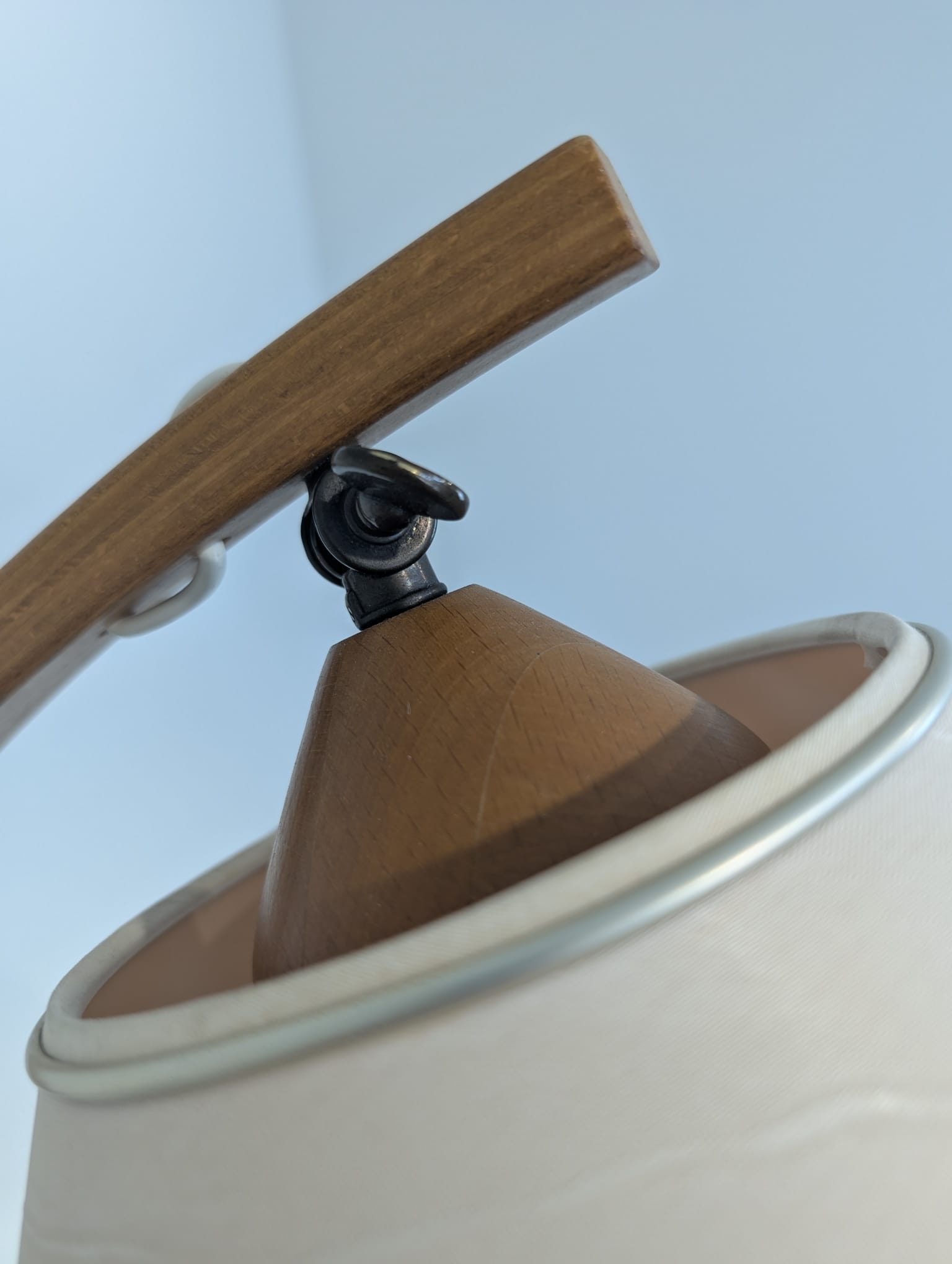 Lampka podłogowa Szwedzka z drewna tekowego Scandi designe - Image 14