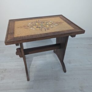 Table, hand-painted wooden helper