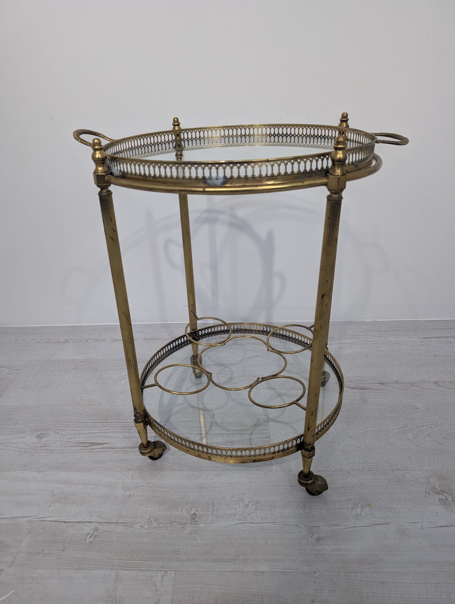 1950s mobile French brass bar