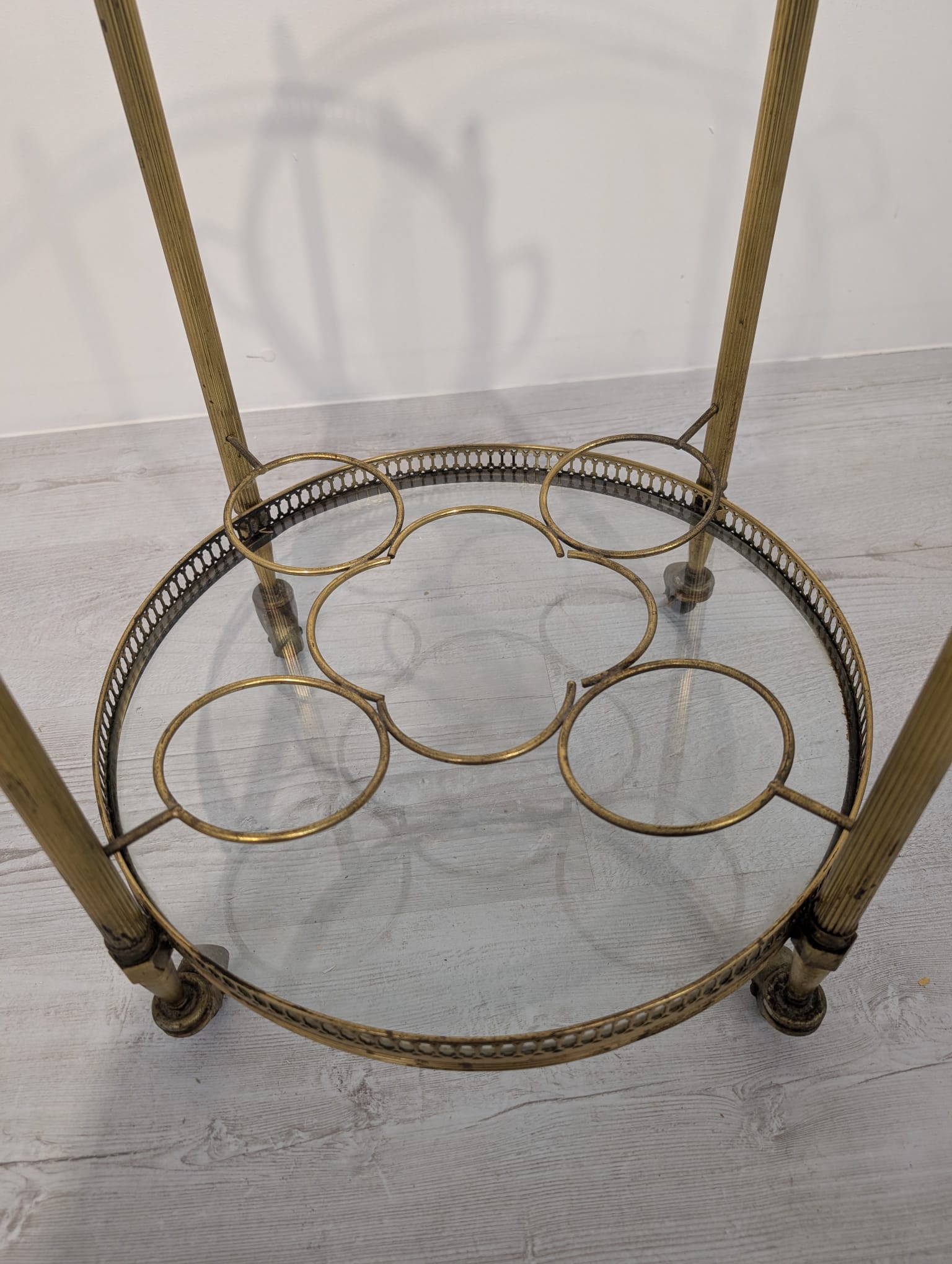 Mobilny barek francuski mosiężny z lat 50-tych - Image 10