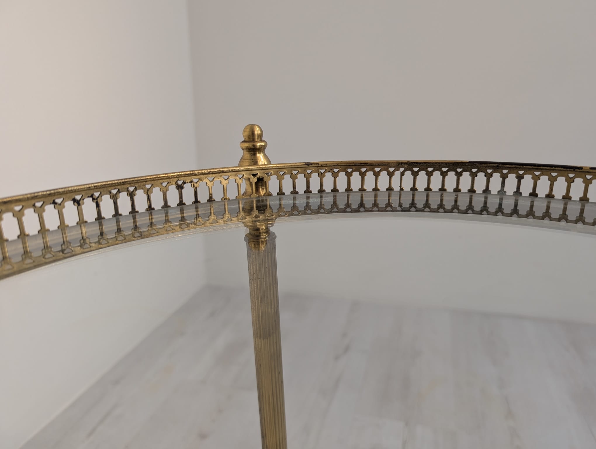 Mobilny barek francuski mosiężny z lat 50-tych - Image 6