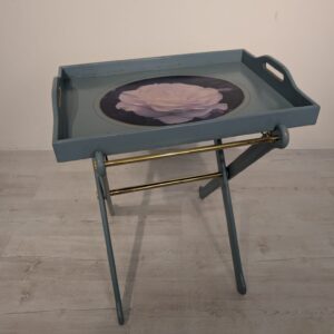 Side table, wooden side table with IMAGO tray