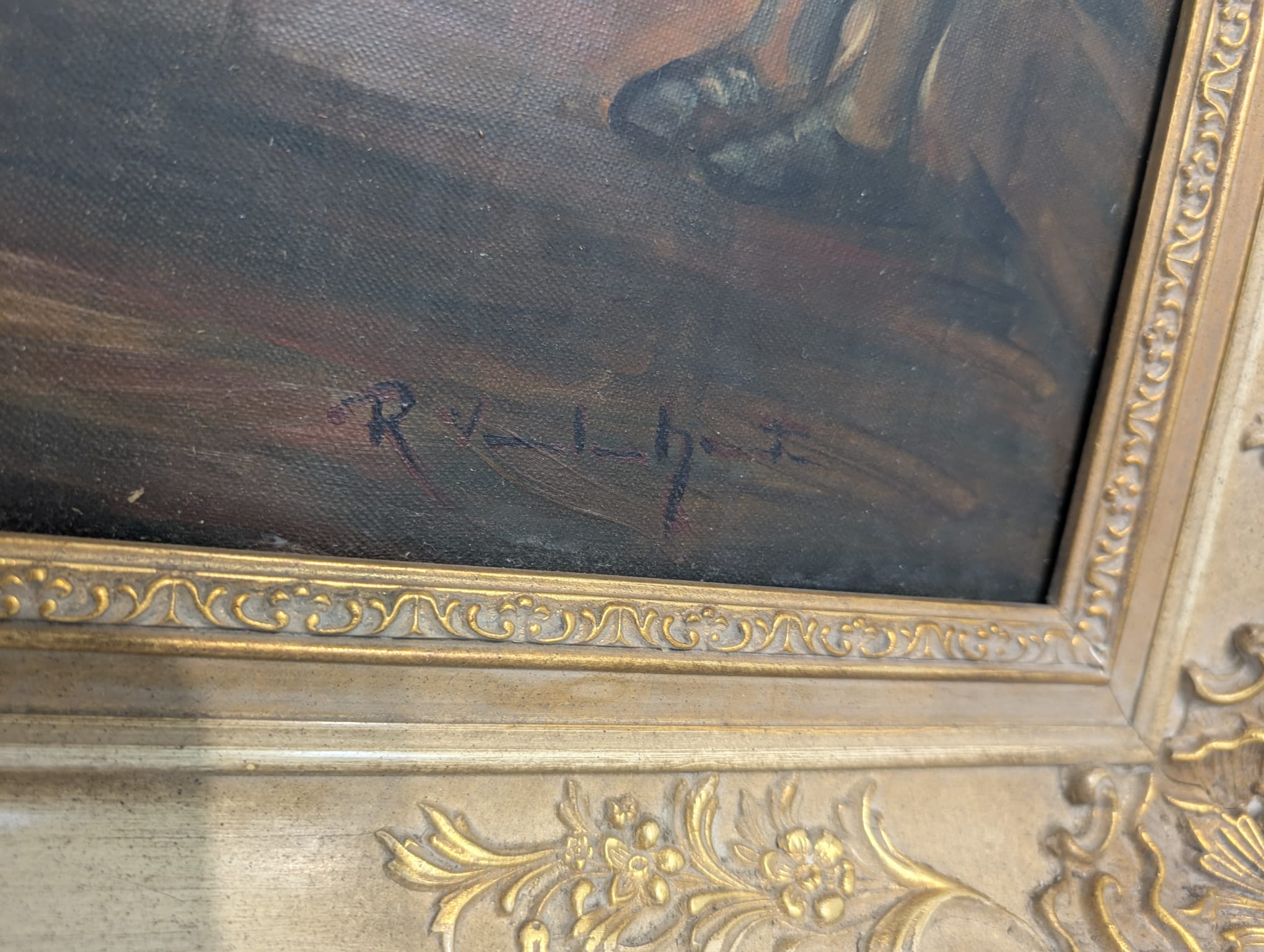 Obraz Adolpha von Menzla, "Koncert flecisty Fryderyka Wielkiego w Sanssouci" - obrazek 8