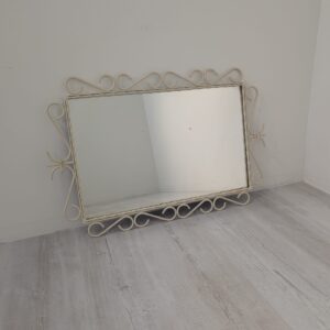 Antique metalwork mirror