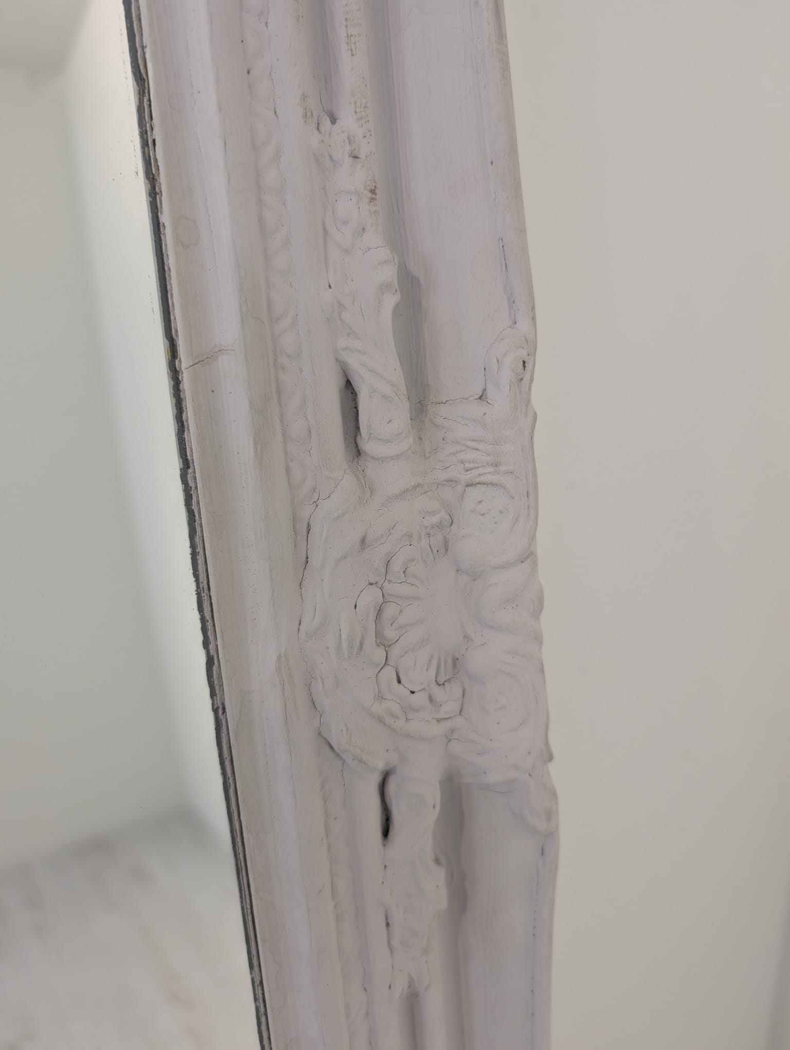 Lustro drewniane białe w stylu barokowym - obrazek 11