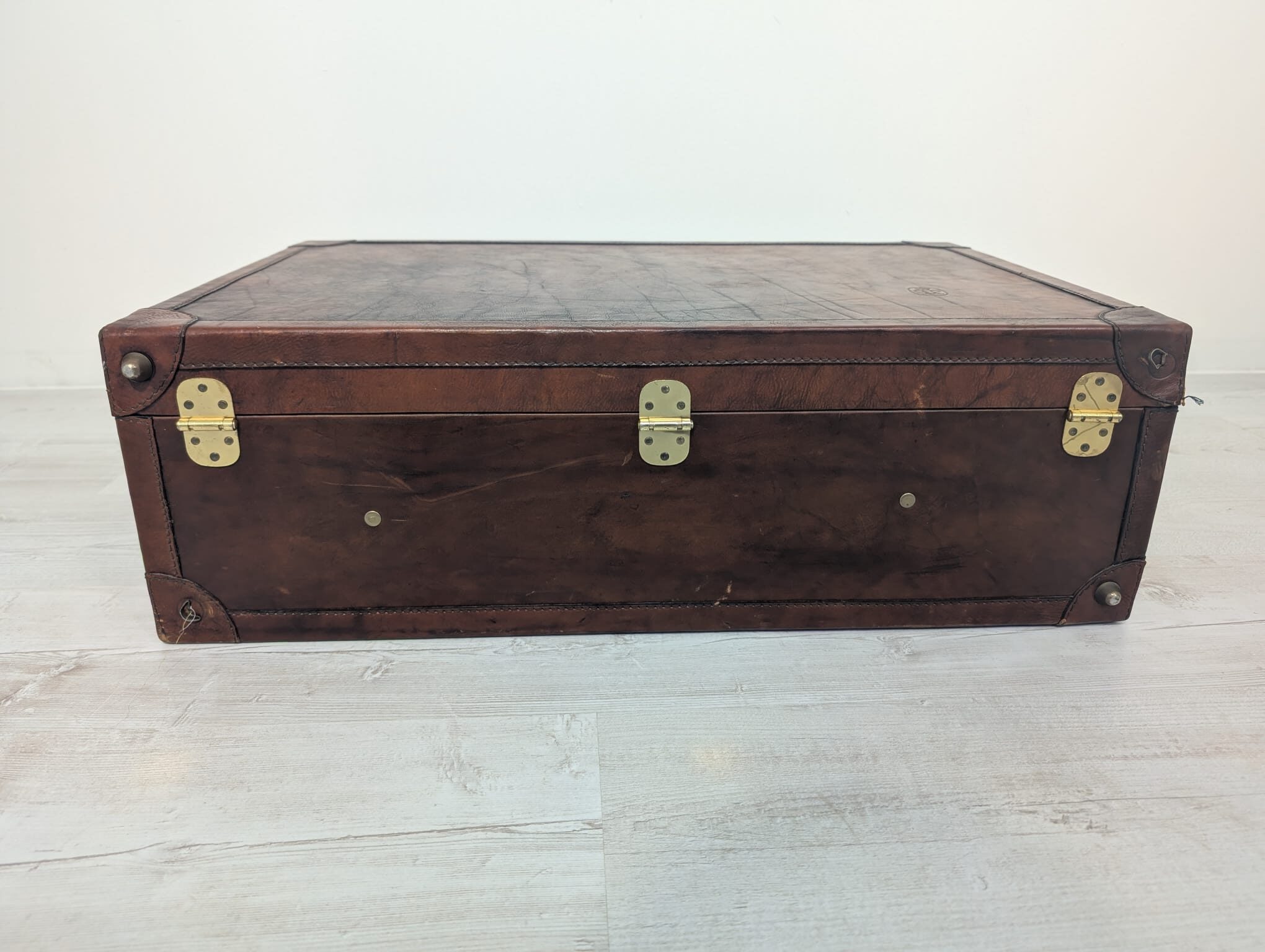 Walizka skórzana włoska PRINCIPE z lat 50-tych - obrazek 8