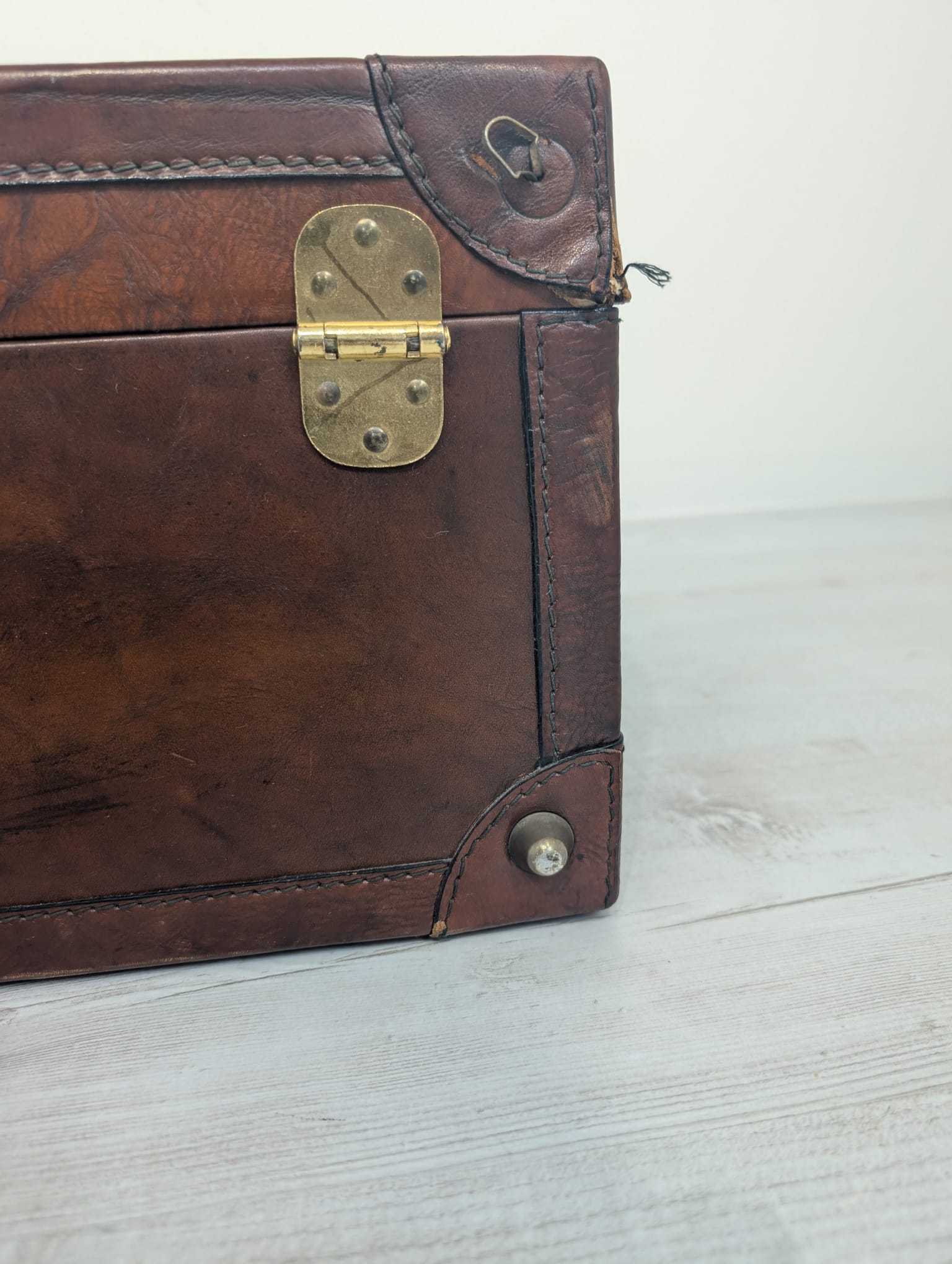 Walizka skórzana włoska PRINCIPE z lat 50-tych - obrazek 17