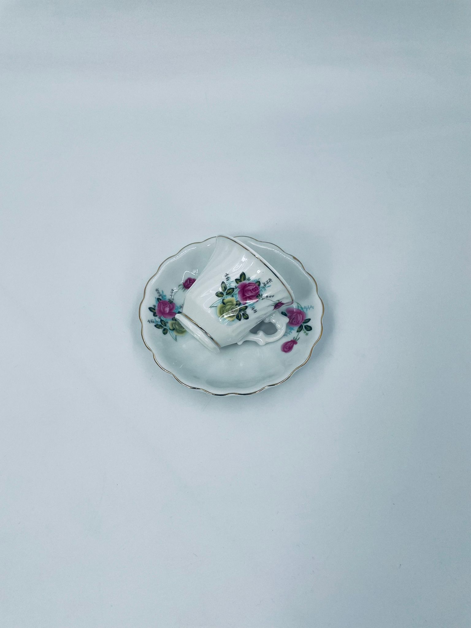 Zestaw śniadaniowy Filiżanka kolekcjonerska Stara chińska porcelana - Image 11