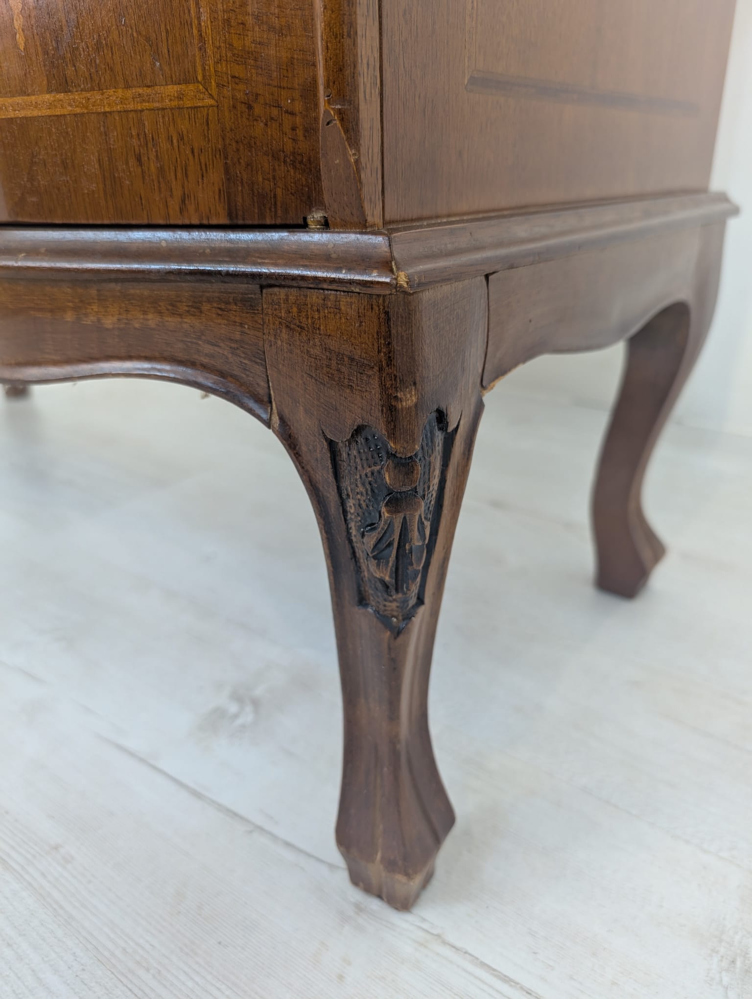 Sekretarzyk, biurko włoskie z intarsją - obrazek 6