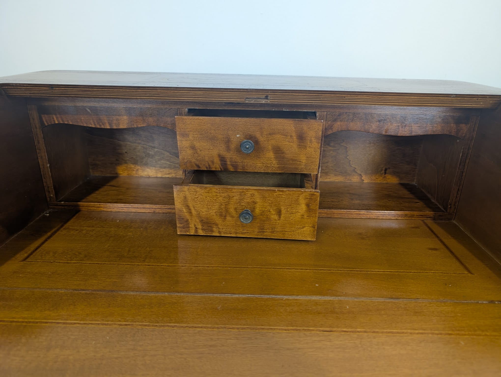 Sekretarzyk, biurko włoskie z intarsją - obrazek 8